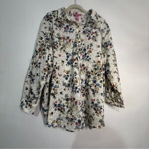 Woman Within Floral Button-Down Shirt - Multicolor. Sz XL.